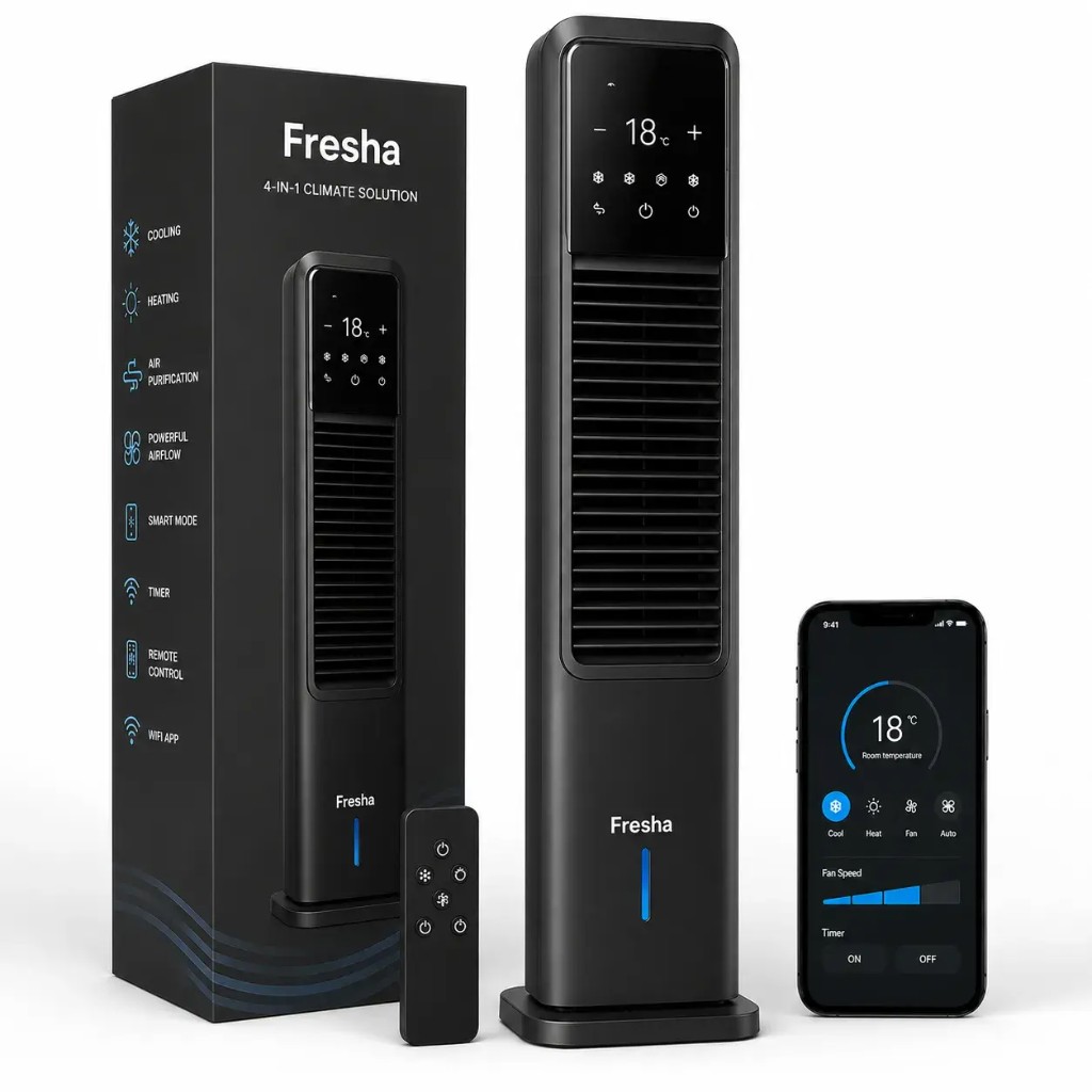Contenuto del pacco Fresha climatizzatore 4 in 1